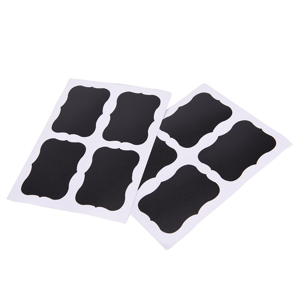 36 Stks/pak Schoolbord Krijtbord Stickers Zwarte Fles Diy Stiky Stickers Schoolbord Craft Keuken Jar Organizer Labels