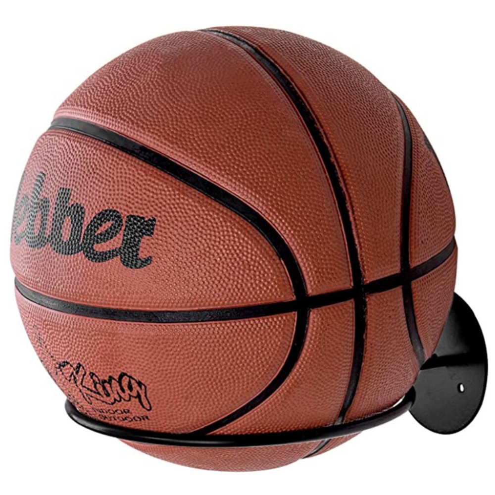 Väggmonterad bollkorg perfekt för att organisera fotboll, basket, volleyboll, rugby och amerikansk fotbollstillbehör: Default Title