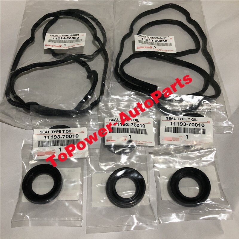 Valve Cover Gasket Oil Seals 11213-20030 11214-20030 11193-70010 For Toyotaa Solara Camry Lexuss RX300 Car Accessories