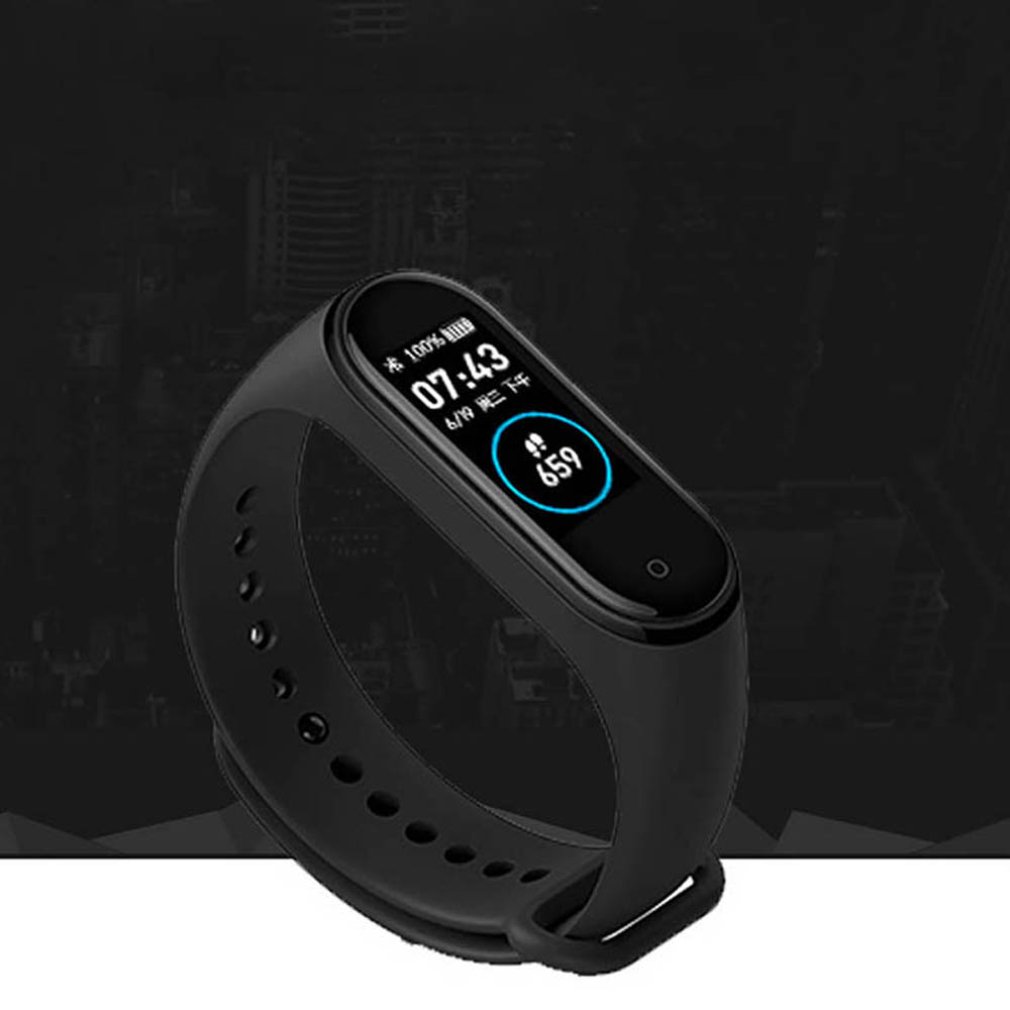 Pulsera inteligente M4 con Bluetooth, brazalete deportivo con control del ritmo cardíaco y de la presión sanguínea