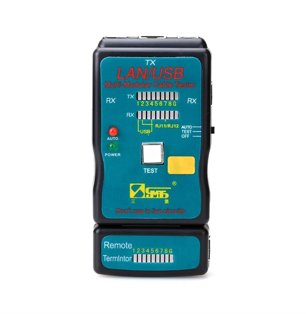 CT-168 Multi-Modular Network RJ45 Cat5 RJ11 Ethernet Cable LAN USB Tester and USB Cable Test