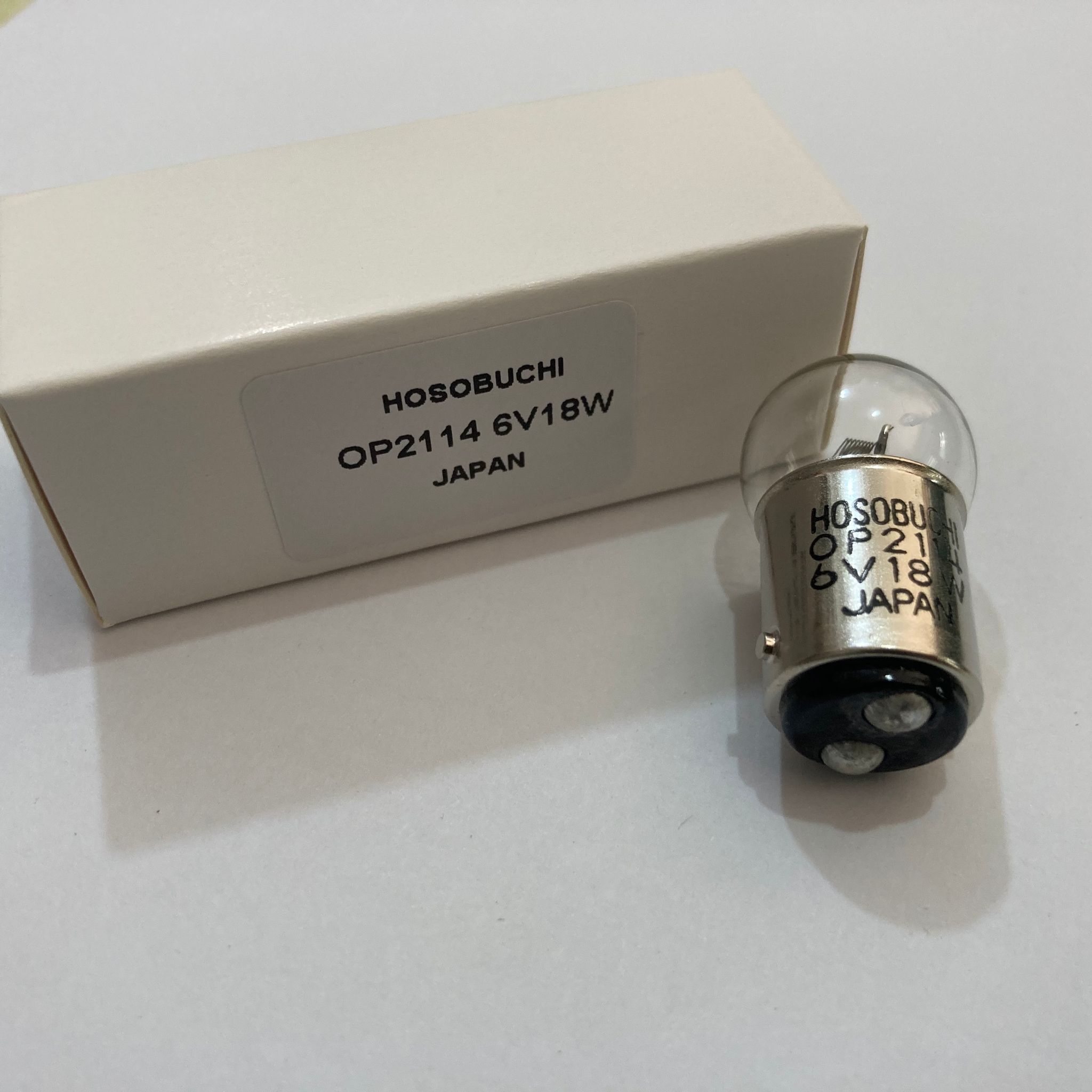 Hosobuchi  op2114 6 v 18w ba15d halogenlampe, optisk instrumentpære  op2114 6 v 18w ba15d