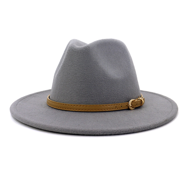 Winter Autumn Imitation Woolen Women Men Ladies Fedoras Top Jazz Hat European American Round Caps Bowler Hats: 9
