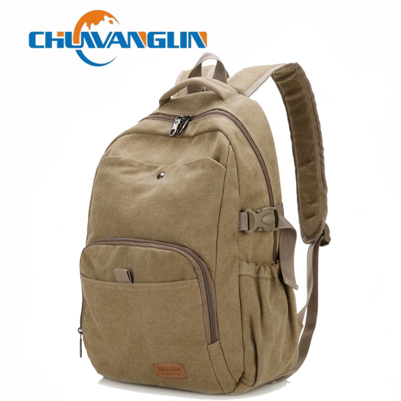 Chuwanglin Casual Canvas Rugzak Unisex School Rugzakken Zakelijke Laptop Tas Grote Capaciteit Reistassen Mannelijke Tas S9878