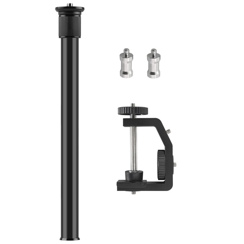 R91A Universal Kits Desk Mount Stand Photography Tabletop C Clamp Mounting Adjustable Table Light Stand for DSLR Camera Video