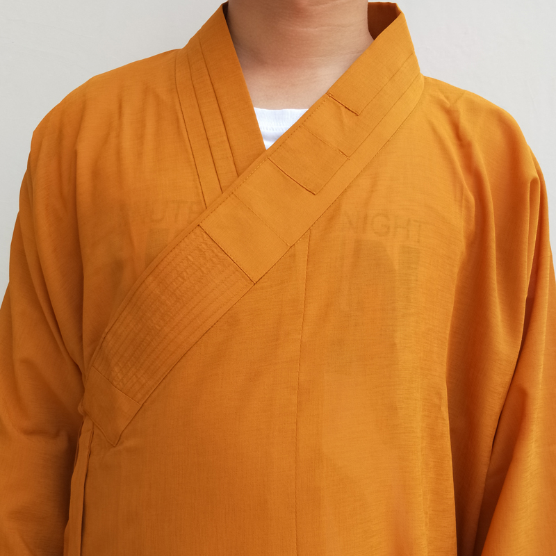 Buddhistisk munkrock kinesisk shaolin munkrock män traditionell buddhistisk munkkläder uniform shaolin munkkläder sommar