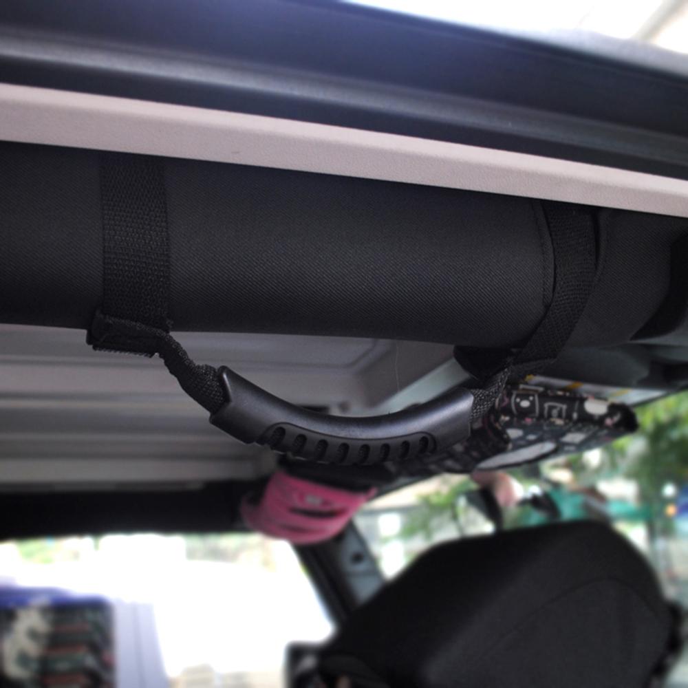 Coche de la barra de la manija marco modificado coge agarre techo tirador de puerta cuerda Anti-slip para Jeep Wrangler 1987 YJ TJ LJ JK JL