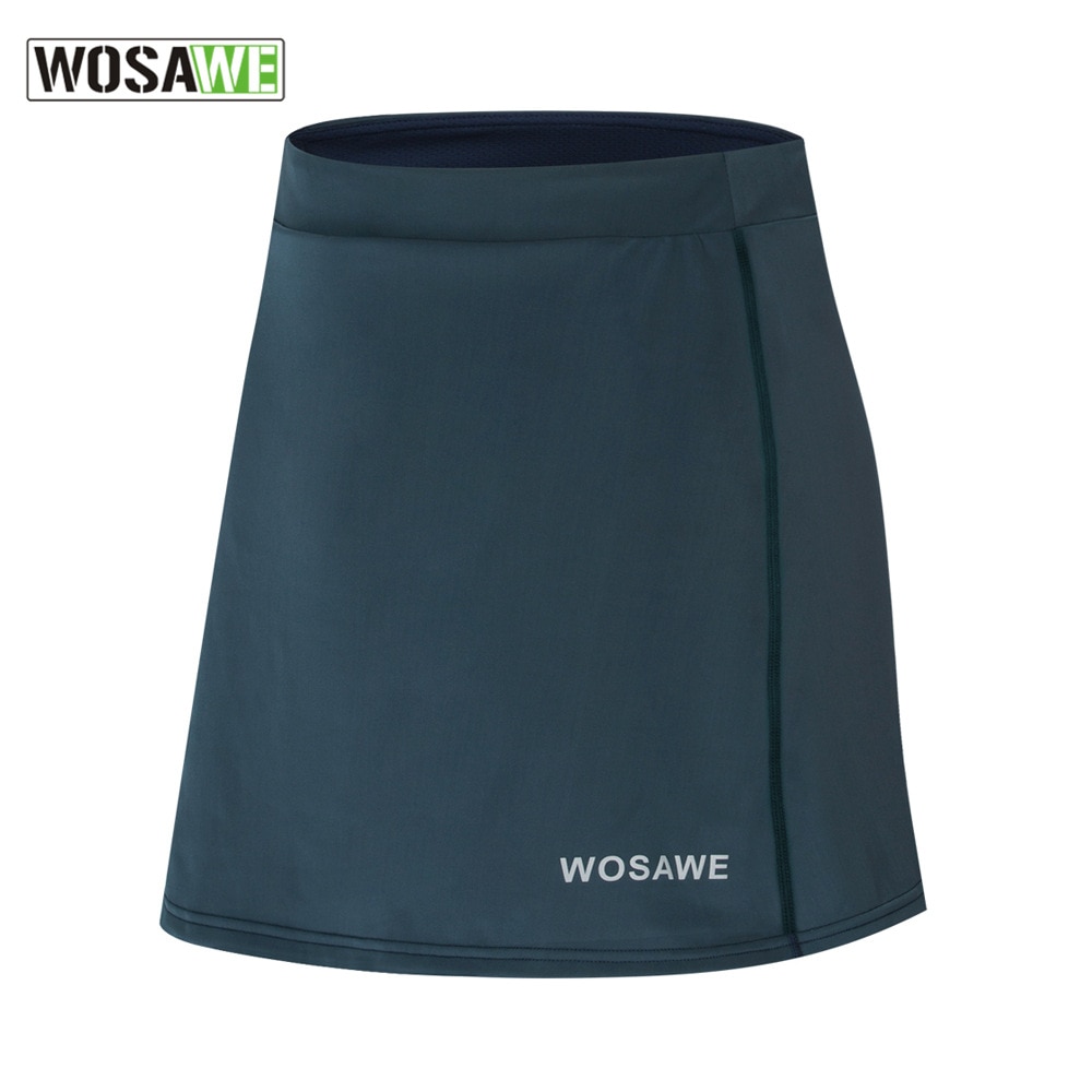 Wosawe 5d gel polstret kvinders cykelmoto shorts undertøj nederdel udendørs sports nederdel mtb landevejscykel cykel nederdel ned ad bakke