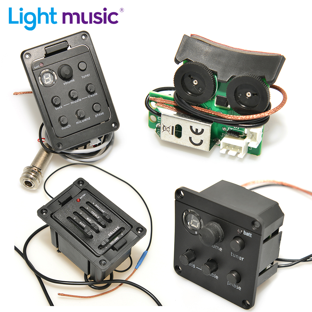 4-bands pick-up voorversterker voor akoestische gitaar EQ Tuner Piezo Mic Beat voor Presys Blend 301