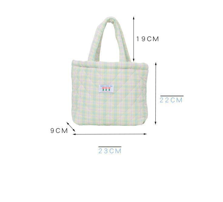 Lunch Tas Kleine Vierkante Handtas Puur Katoen Vrouwen Draagbare Lunchbox Tas Leuke School Lunch Tas Voedsel Opslag