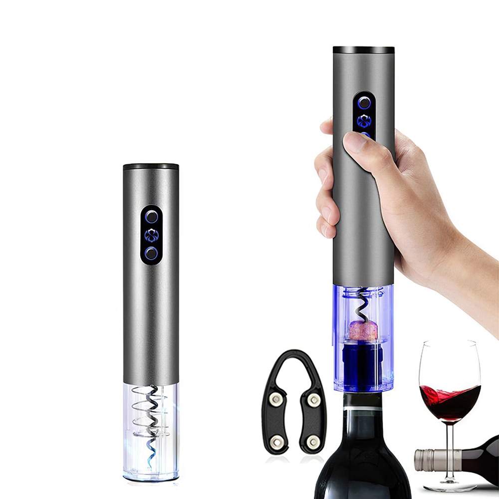 Wine Corkscrew Cordless Wine Opener Automatic Bottle Foil Cutter Electric Red Wine Bottle Openers Portable kitchen Jar Gadgets