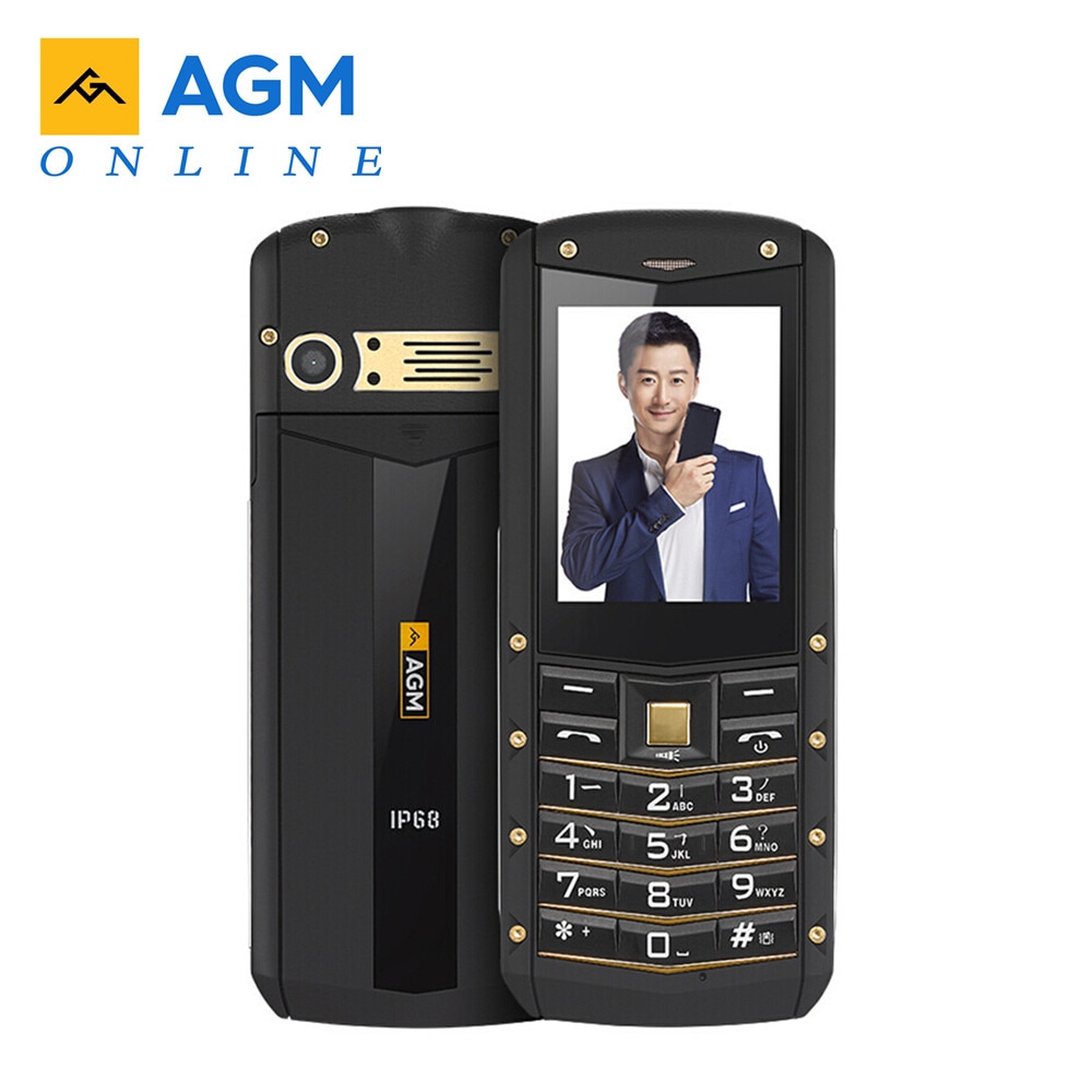 AGM M2 IP68 Rugged Waterproof Shockproof Phone GSM Dual SIM Card Bluetooth FM Old man Student Child Business Keyboard cell Phone