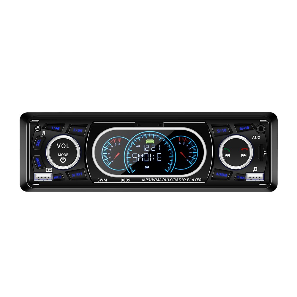 Autoradio 1 Din 12V Bluetooth Car Stereo Lcd-scherm Autoradio FM Aux Ingang Ontvanger USB MP3 60W X 4 High Power Output EQ: Default Title