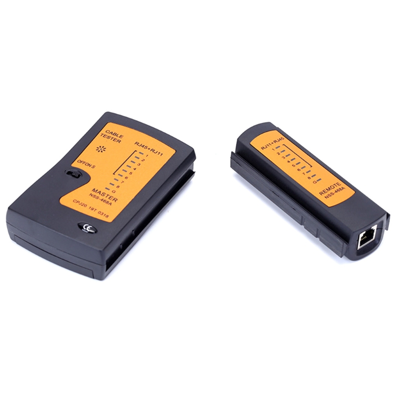 RJ45 Tester de Cable de red Lan teléfono RJ45 RJ11 línea apantallado de red de Ethernet prueba de reparación