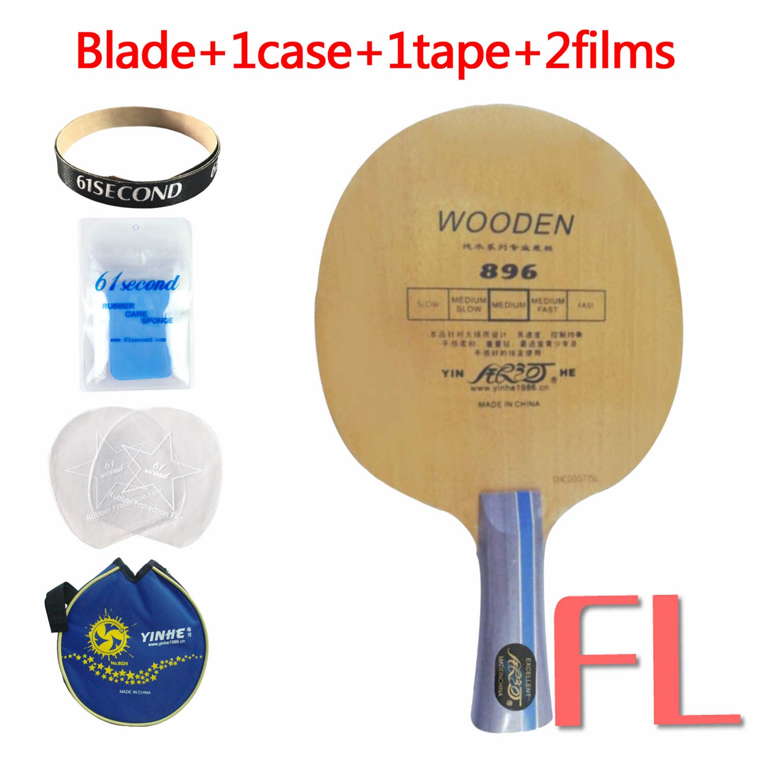 Yinhe Milky Way Galaxy 896 table tennis PingPong blade: FL with YLM case