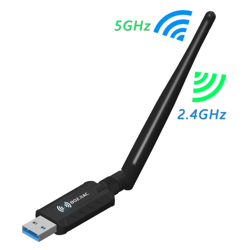 Wifi Adapter 2.4G 5G Free Driver USB 3.0 Antenna 1200Mbps Wifi USB Ethernet Network Card Dual Band wireless Wifi Dongle Receiver