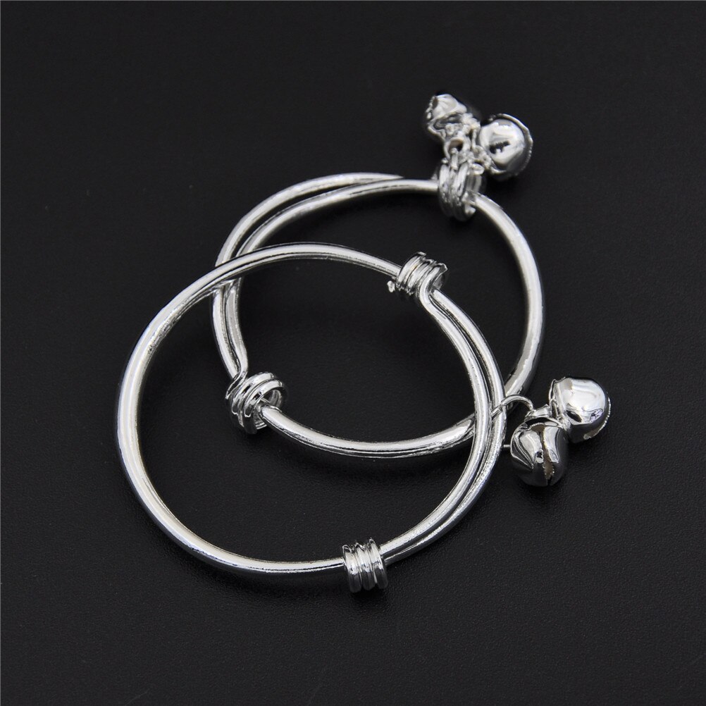 Bracelet cloche plaqué pour enfants | , en argent, de fête d'anniversaire, bénédiction meilleure pour les enfants