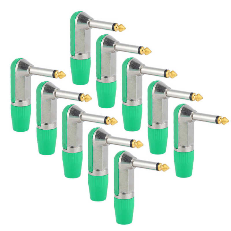Headphone Adapter XLR Microphone Plug Angled for Theater for Home: Green