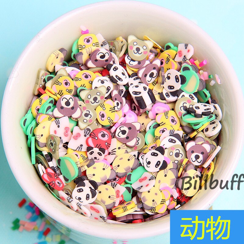 100G Diy Fruit Plakjes Slimes Additieven Soft Slice Voor Nail Art Beauty Decor Slimes Filler Leveranties Charms Accessorie speelgoed: 100g toy gift 7