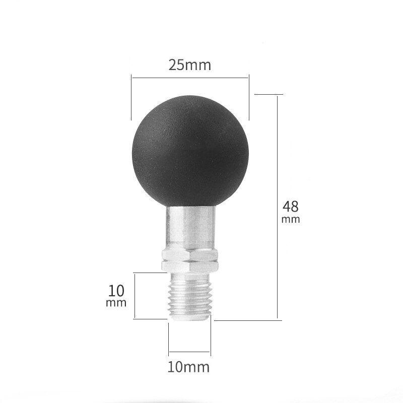 1 inch Ball with M10 Threaded Post for Motorcycles