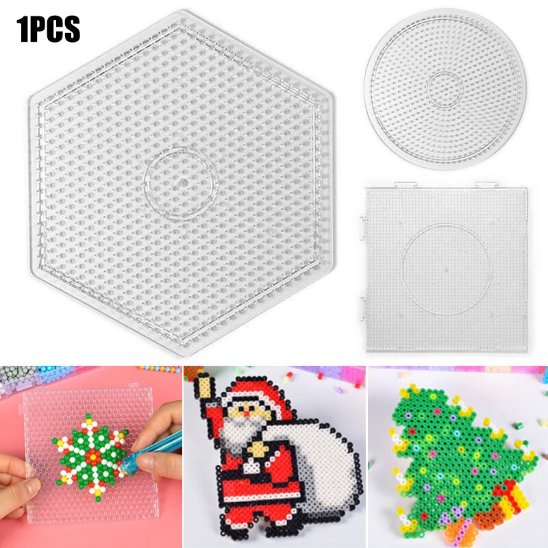 Strygning perler plade plug-in plader stryg-på perle plader gennemsigtig skabelon 66cy
