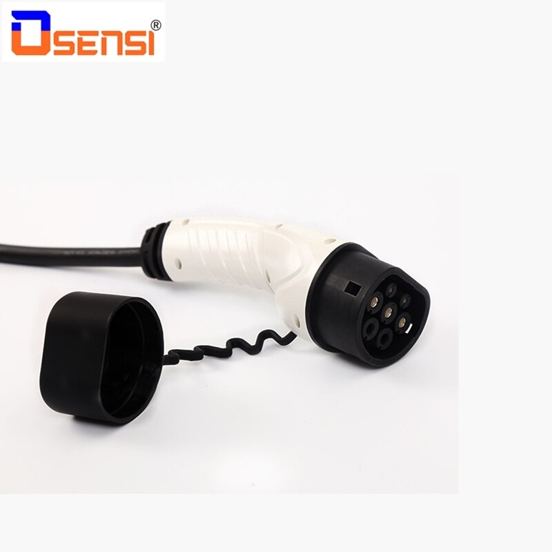 16a type 2 stik stecker enfaset ev oplader adapter evse iec 62196 konverter hun elbil bil ladestation