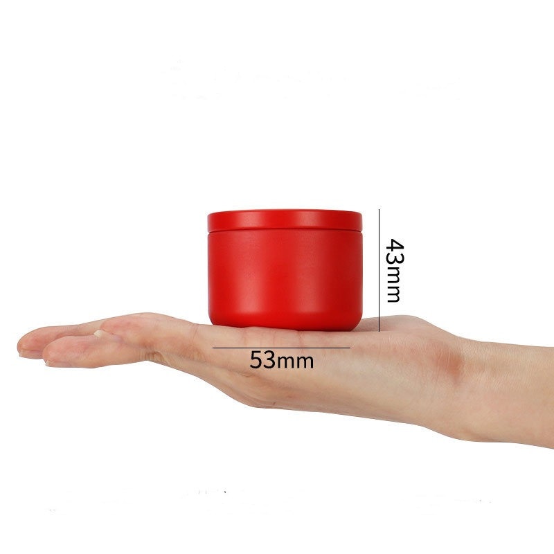 Mini caja de almacenamiento de Metal para té, latas de café en polvo selladas, latas pequeñas de viaje, envases de lata, caja de embalaje de té