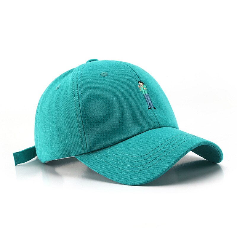 Mode Baseball Cap Voor Vrouwen Casual Snapback Hoed Katoen Dames Borduren Hoeden Lente Meisjes Paardenstaart Cap Verstelbare: Blauw