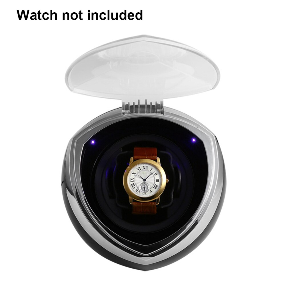 Modern Home Box Accessories Multi-function Single With Quiet Motor 4 Rotation Modes LED Light Automatic Watch Winder