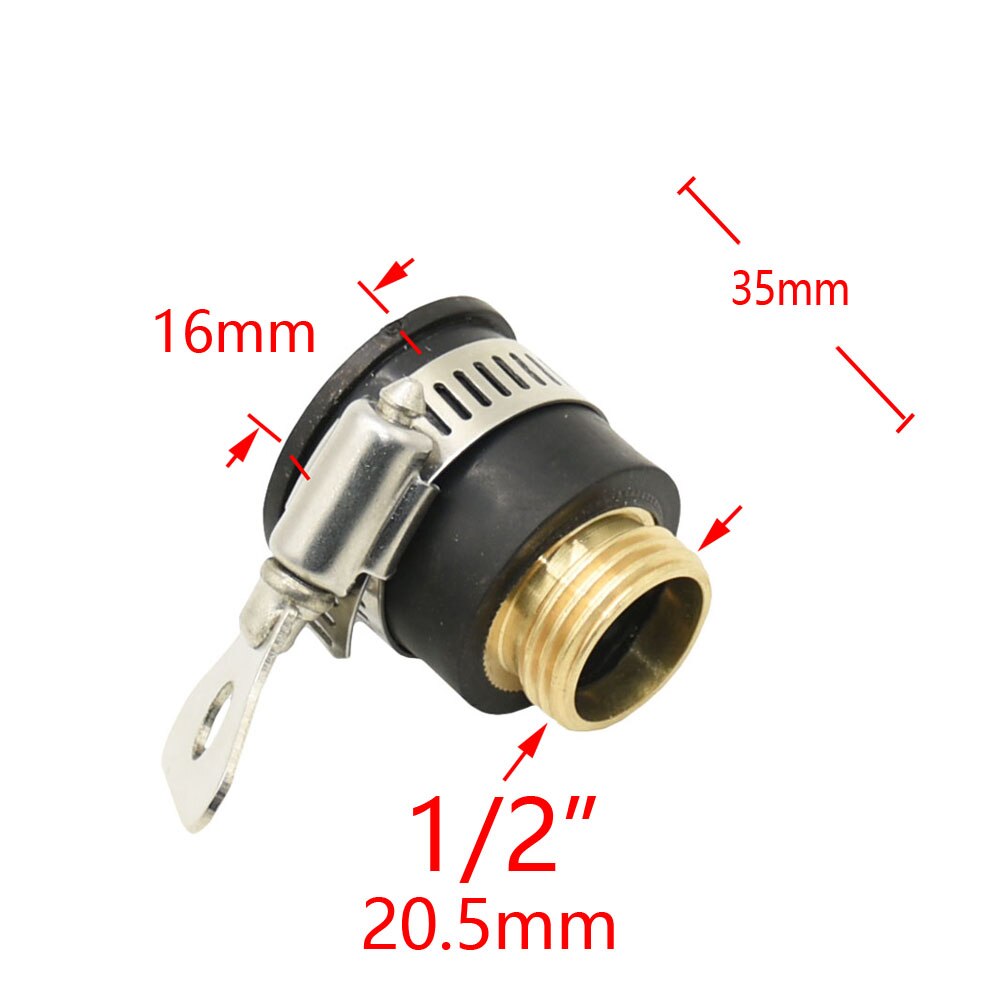 YMYNY - Conector Roscado Para Grifo De Jardín (plástico, 3/4'' Y 1/2
