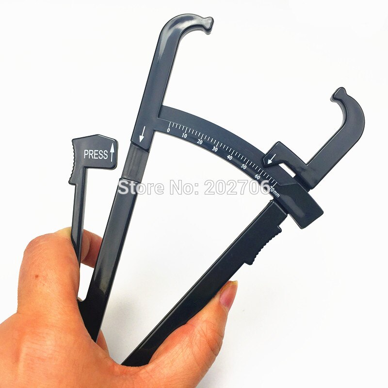 Keep Fitness Slim Health Measure Chart Body Fat Skinfold Tester Caliper Analyzer body fat caliper 20pcs/lot
