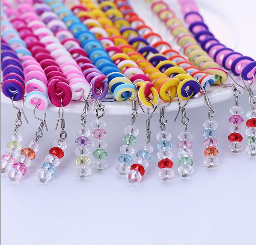 12 stuks meisje spiraal kronkelende kralen regenboog kapsel kinderen rond het haar stok DIY disk haar krullen haar accessoires