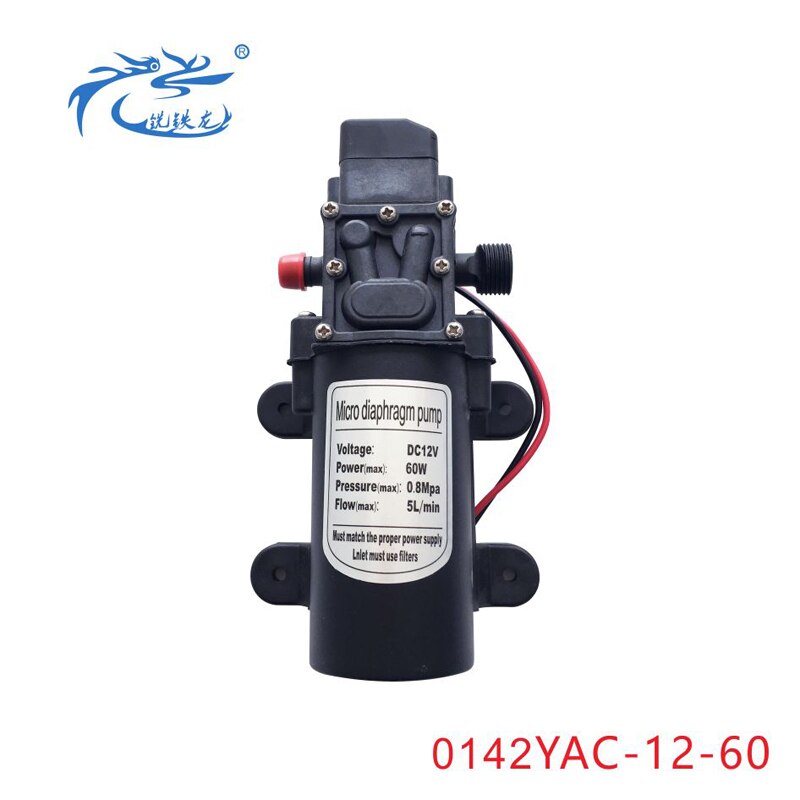 Zelfaanzuigende Pomp, Booster Pomp, Hoge Temperatuur Pomp, Spuit, Waterpomp, miniatuur Elektrische Membraanpomp, 12V60W: 0142YAC1260