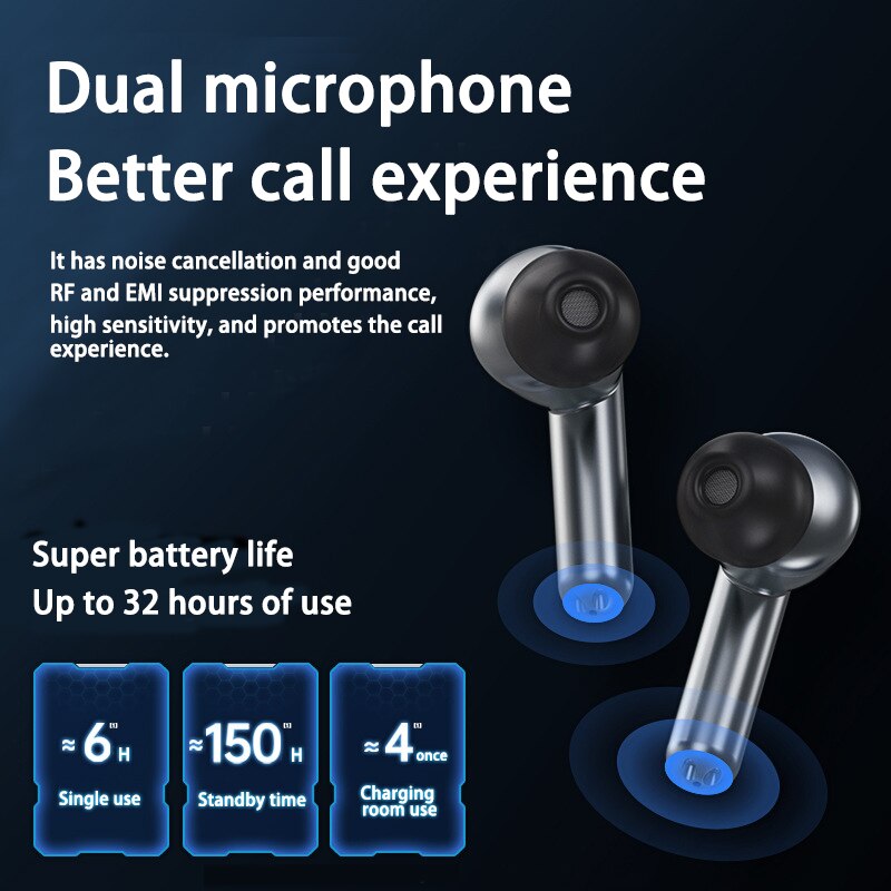 Lenovo XG01 Gaming Wireless Headphone TWS Bluetooth Earphone Game Headset 9D HiFi Stereo Earbud Noise Reduction with Mic Headset