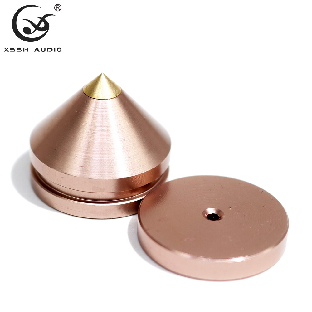 8Pcs Een Geschenkdoos Xssh Yivo Demping Pad Hifi Audio Stand Voeten Speaker Spike Audio Cd Versterker Voet Pad audiophile Shock Spikes: pink