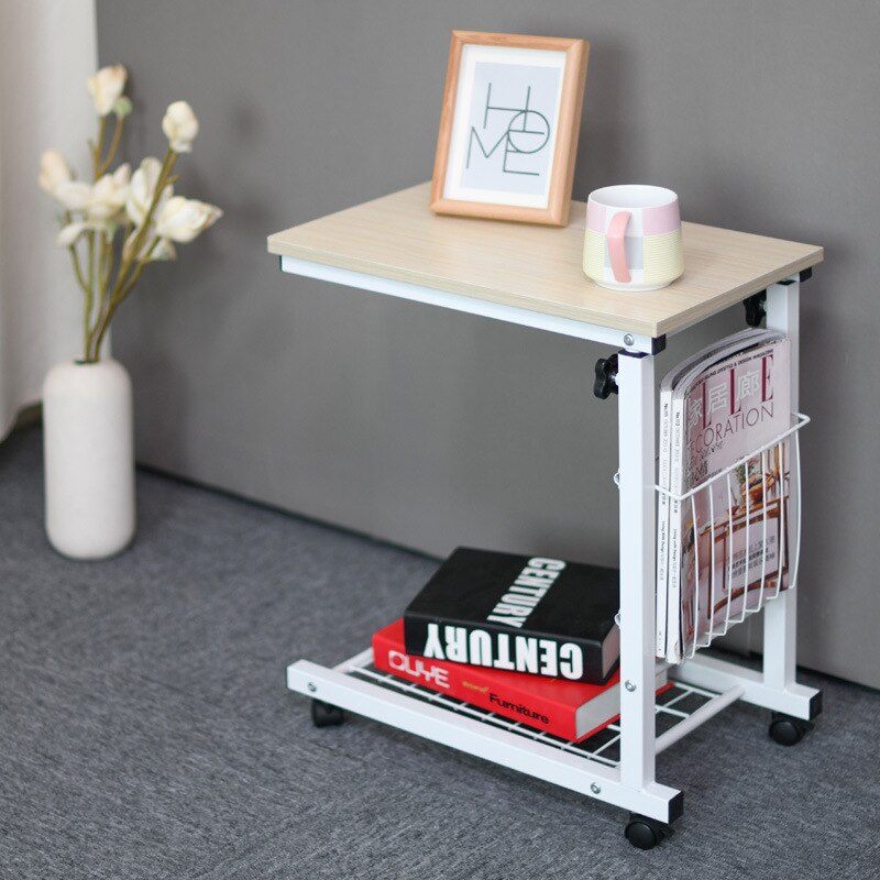 Simple Adjustable Laptop Desk BedsideTable Lifting Small Coffee Table Magazine Racks Computer Desk and Small Desk Home Furniture: A