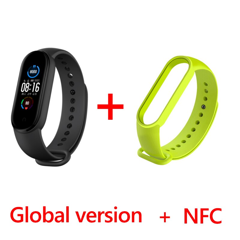 Xiaomi Originale Fascia 5 Braccialetto Intelligente AMOLED Schermo Variopinto di Frequenza Cardiaca Fitness Tracker Bluetooth 5.0 Impermeabile Miband5: style  9