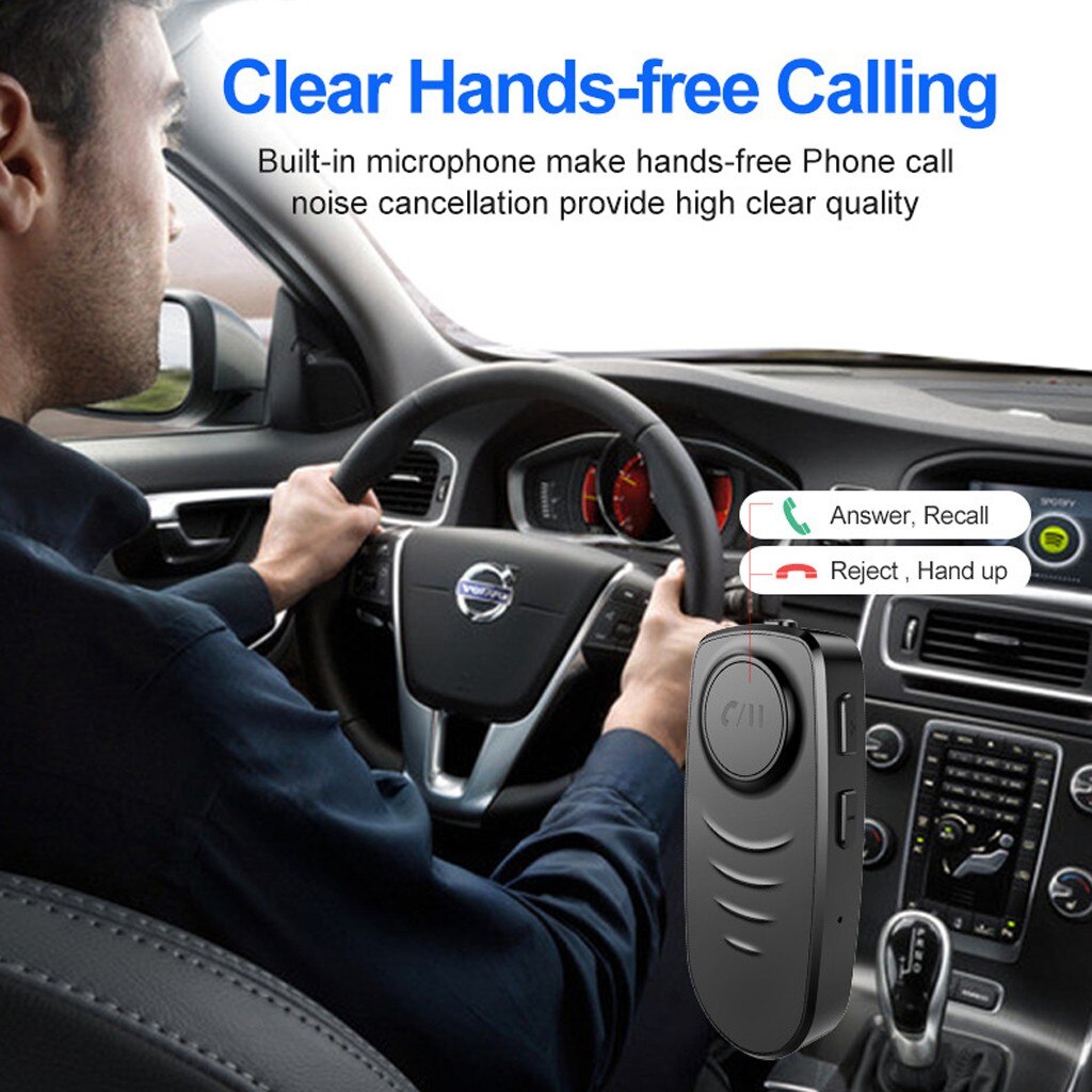 Portable Bluetooth 5.0 Wireless 3.5mm Jack Handsfree Aux Car Bluetooth Receiver Built With Recharge Battery Bt Audio Receiver #N