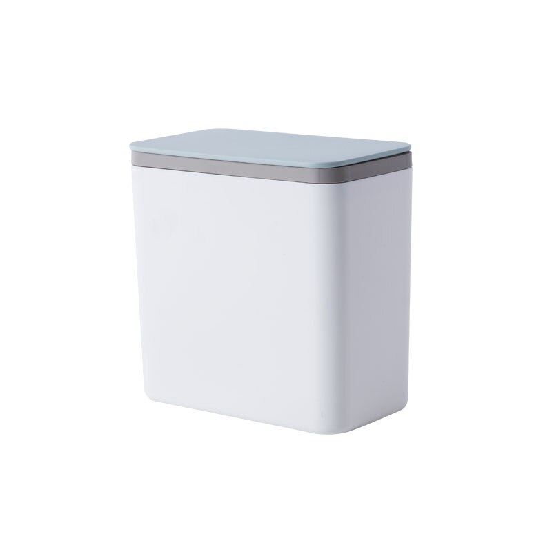 Square Mini Small Waste Bin Desktop Garbage Basket Home Table Plastic Office Supplies Trash Can Dustbin Sundries Barrel Box: Green  