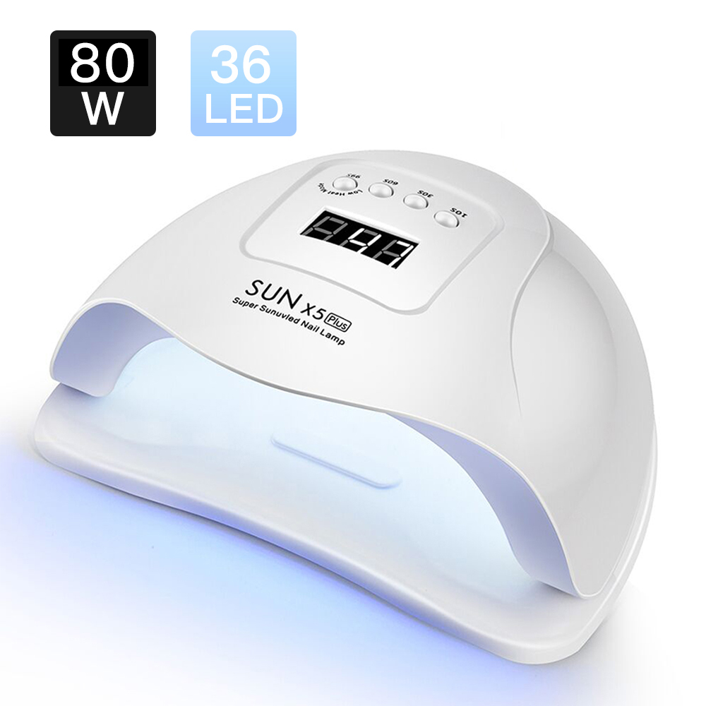 SUN BQ5T lámpara LED UV para secador de uñas lámpara de hielo de 120W para manicura Gel lámpara de secado de uñas lámpara para barniz de Gel