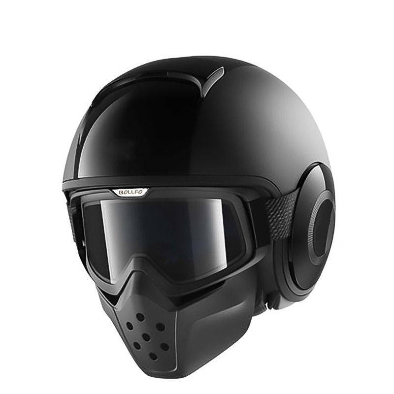 Lunettes pour casque de moto requin, Vintage, pour Motocross, rétro, coupe-vent, ouvert, masque