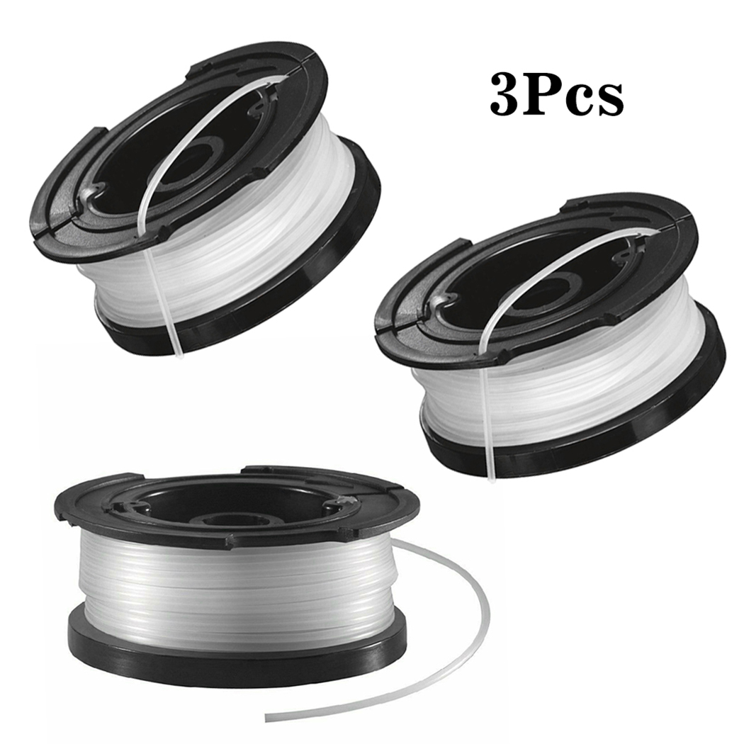 3Pcs Trimmer Spool Lijn Voor Black &amp; Decker A6481 St 4525 6600 7000 7200 7200-CA 7500 7700 7701 STC1820 STC1820PC Vervangen Deel