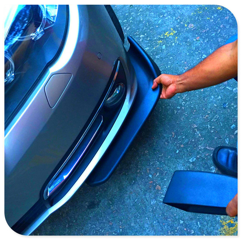 Auto bil spader stötfångare spoiler fram dekorativa motståndskraftig vinge för peugeot 206 307 406 407 207 208 308 508 3008 4008