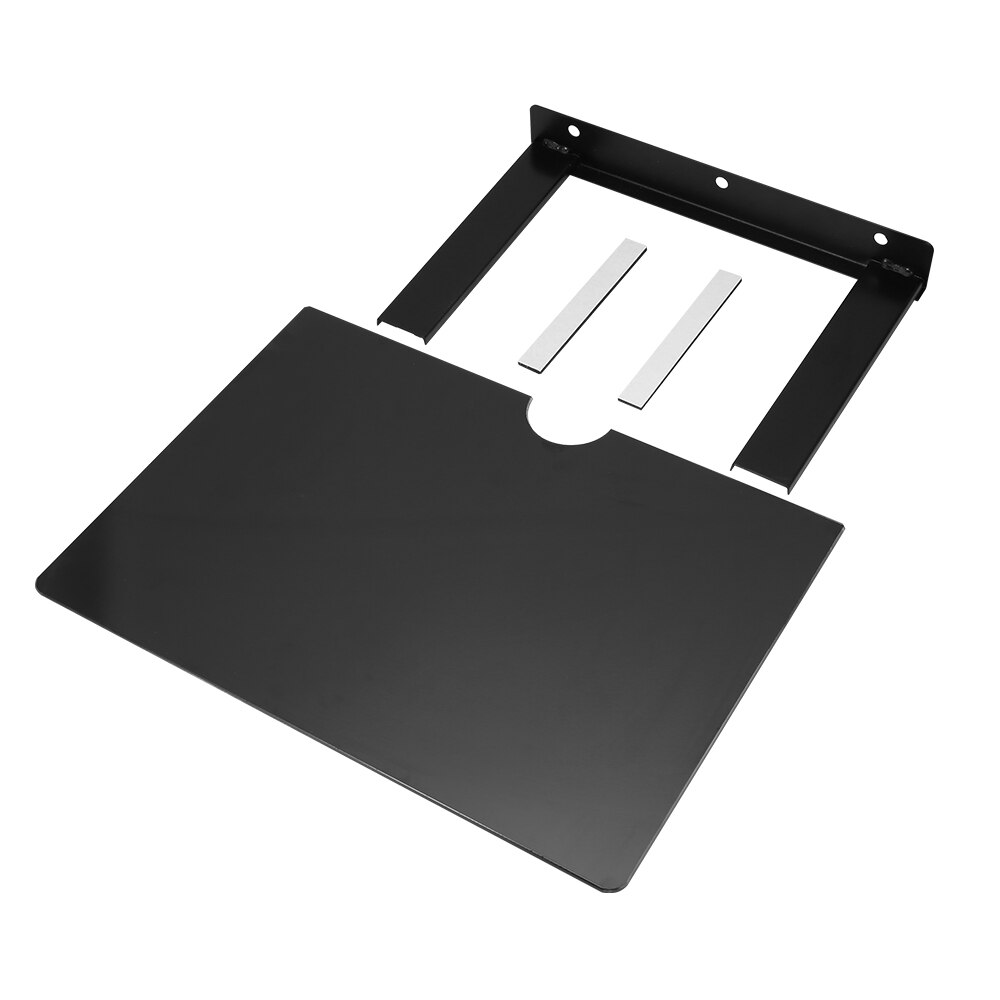 Foldable Mount Bracket TV Box Set Top Box Stand Holder Racks Wall Mounts Storage Single Space Shelf Wall-Mounted DVD Shelf: Default Title