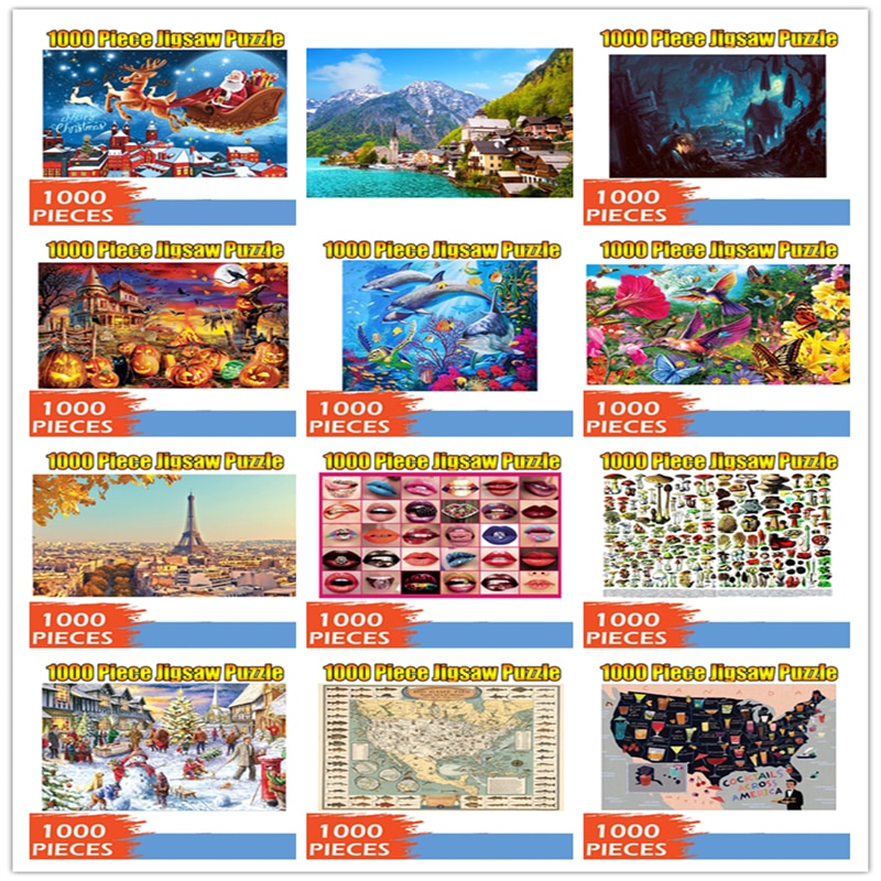 1000 Stuks Legpuzzels Houten Assembleren Foto Landschap Puzzel Speelgoed Voor Volwassenen Childrens Kids Spelletjes Educatief Speelgoed