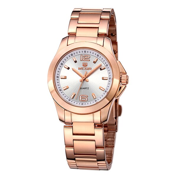 Megir Mode Vrouwen Horloges Relogio Feminino Luxe Liefhebbers Quartz Horloge Klok Vrouwen Montre Femme Dames Horloge 5006: Whole rose