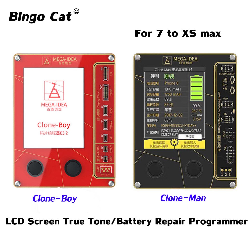 Qianli Lcd-scherm True Tone/Trillingen/Touch/Batterij Programmeur Voor IPhone7 Naar Xs Max Batterij Data Schrijven en Lees Cyclus Clearing