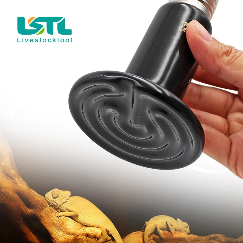 2 sztuk zwierzę domowe gadów ogrzewanie żarówka podczerwieni ceramiczne emiter lampy grzewcze zwierzęta domowe są nasiadka gad lampa 220 V-240 V