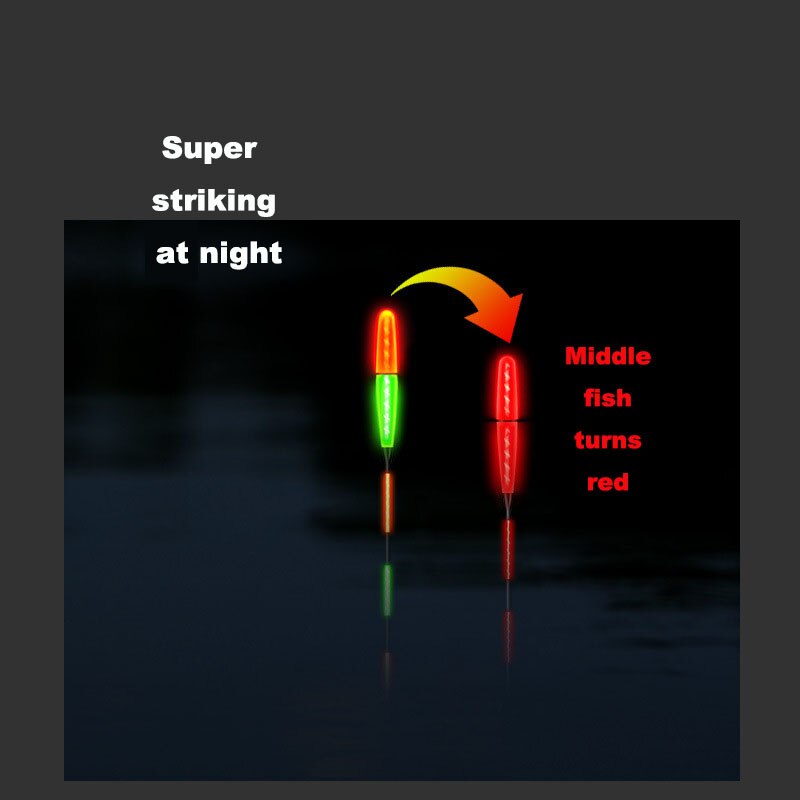 Smart Fishing Led Light Float 1Pcs Equipment Including Battery CR425 Night fishing Tie Gravity sensing chip stopper accessories