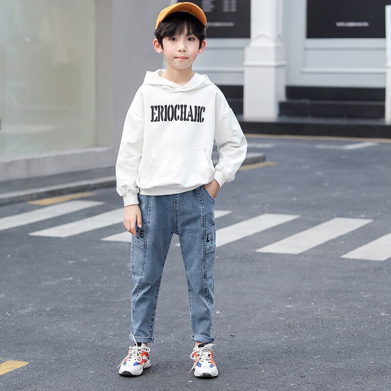 IENENS-pantalones vaqueros largos para niños, ropa de 3 a 9 años